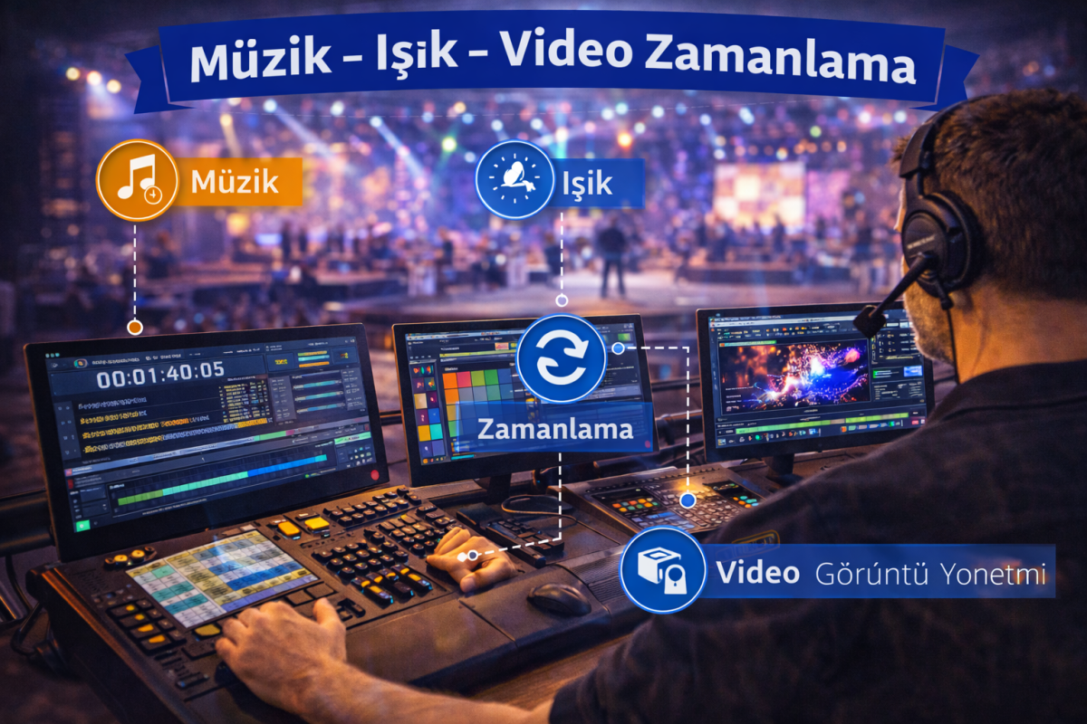 Müzik – Işık – Video Zamanlama | Konser ve Sahne Şovları Senkronizasyon Hizmeti