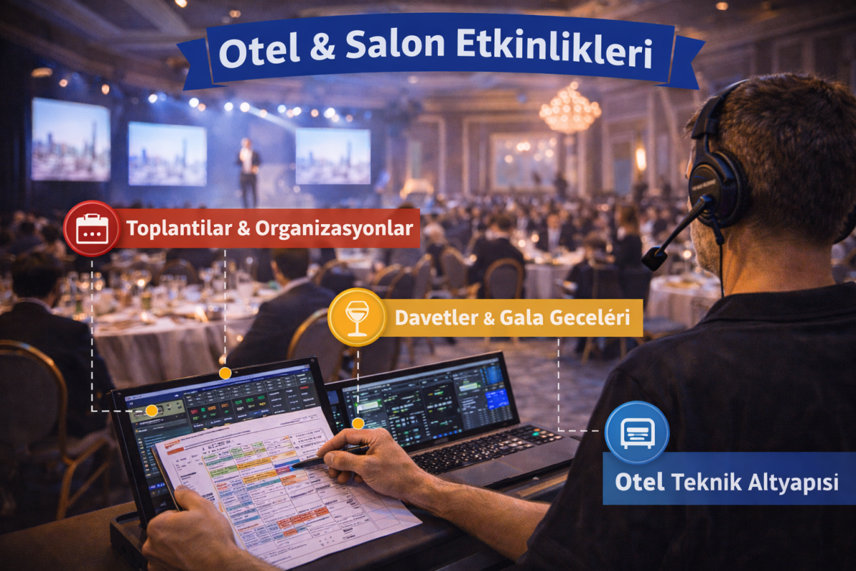 Otel & Salon Etkinlikleri Teknik Hizmetleri | Toplantı, Kongre ve Gala Organizasyon Çözümleri