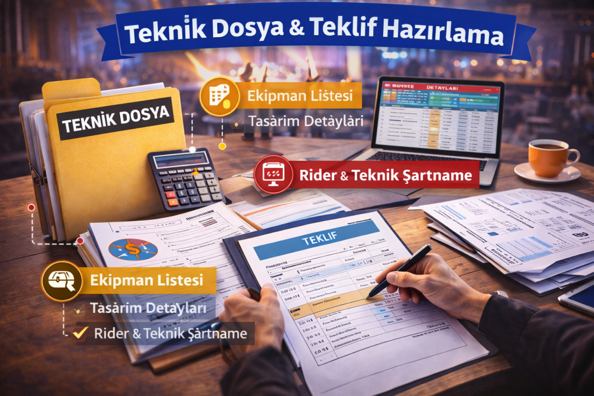 Teknik Dosya & Teklif Hazırlama Hizmeti | Etkinlik ve Sistem Projeleri İçin Profesyonel Çözümler