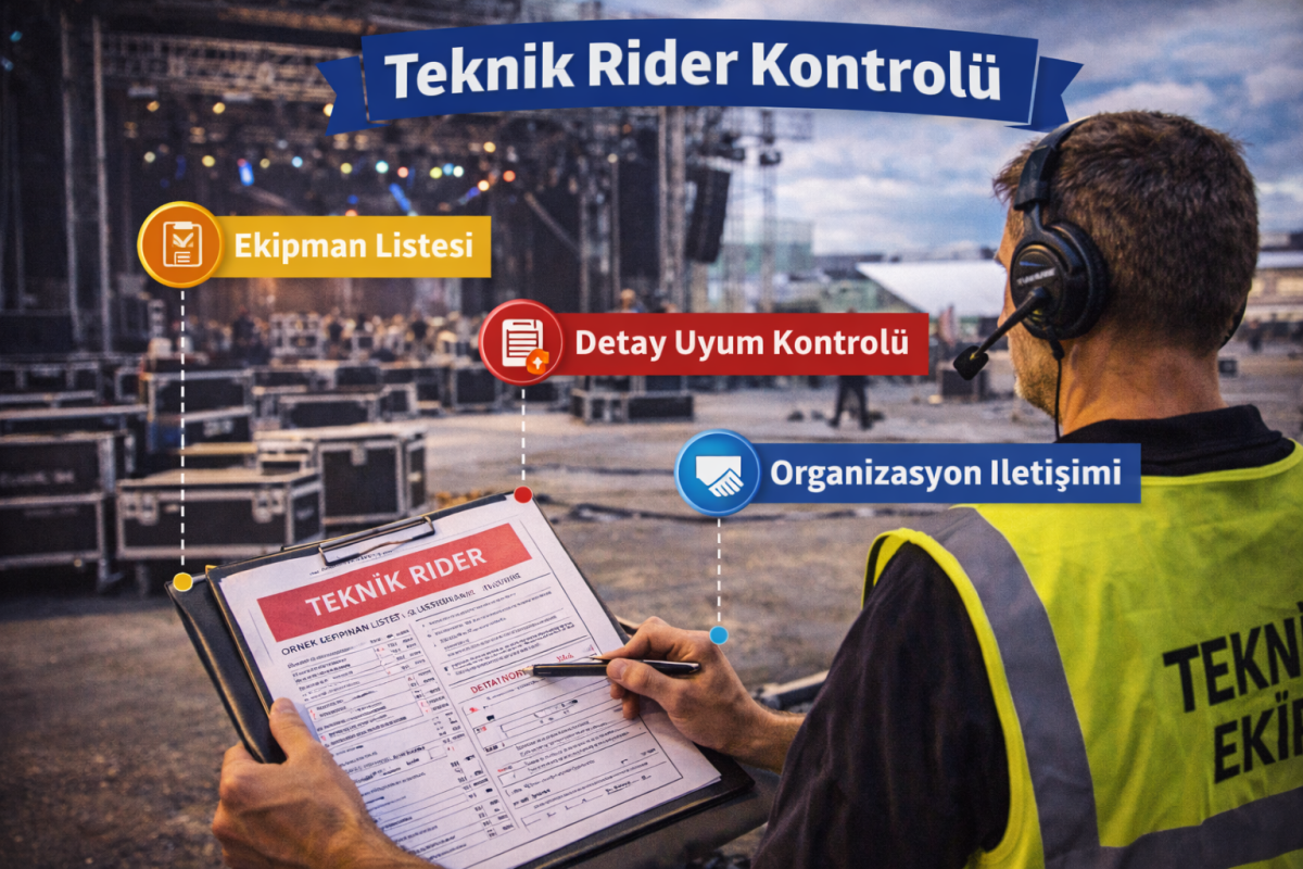 Teknik Rider Kontrolü Hizmeti | Konser ve Turne Prodüksiyon Sistem Analizi
