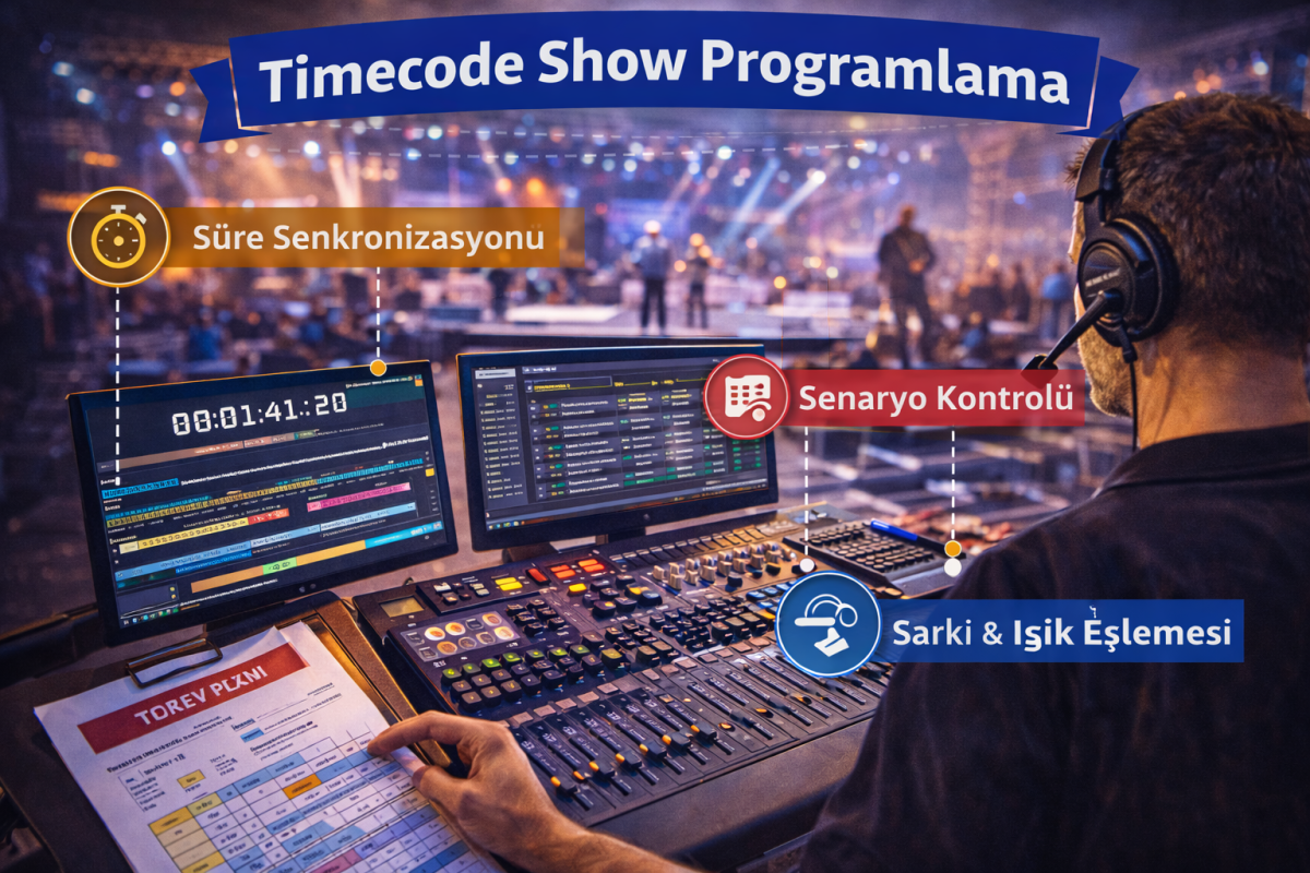 Timecode Show Programlama | Konser ve Turne Senkronizasyon Hizmeti