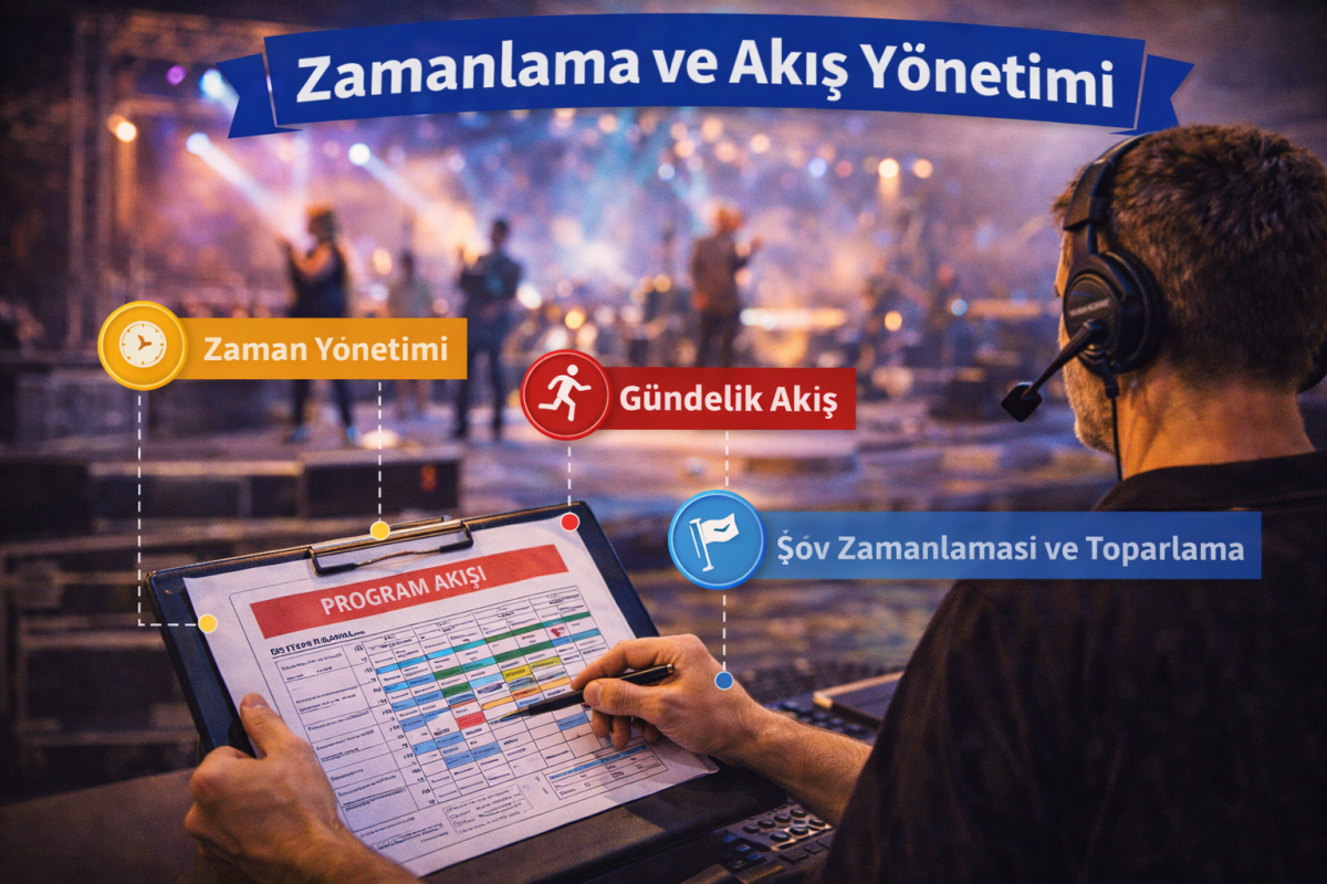 Zamanlama ve Akış Yönetimi | Etkinlik Show Flow ve Teknik Operasyon Planlaması